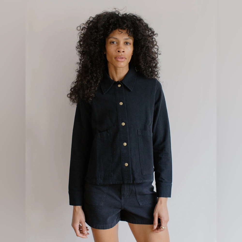 Noble Adult Organic Chore Jacket In Ash XS